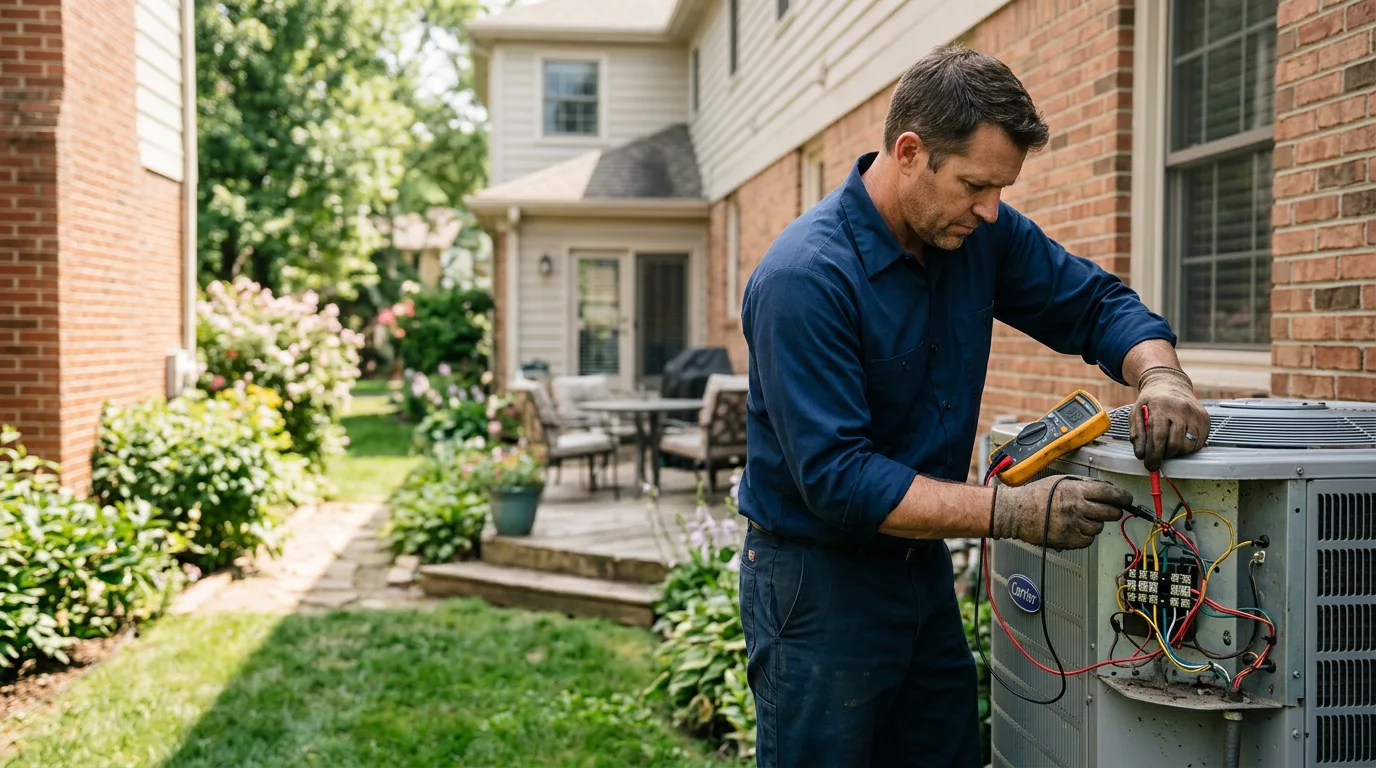 HVAC technician working near Ferguson, NC